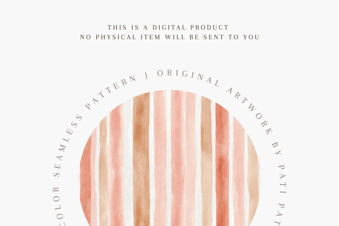 Watercolor Vertical Stripes Seamless