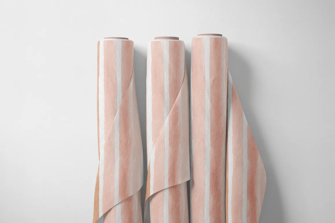 Watercolor Vertical Stripes Seamless