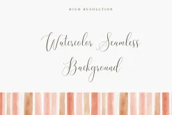 Watercolor Vertical Stripes Seamless