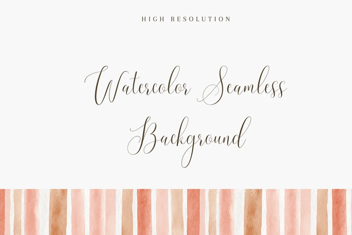 Watercolor Vertical Stripes Seamless