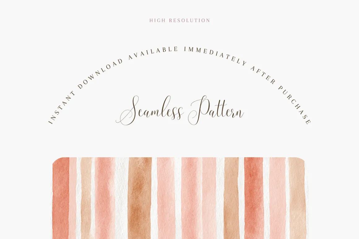 Watercolor Vertical Stripes Seamless