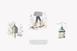 watercolor winter clipart set