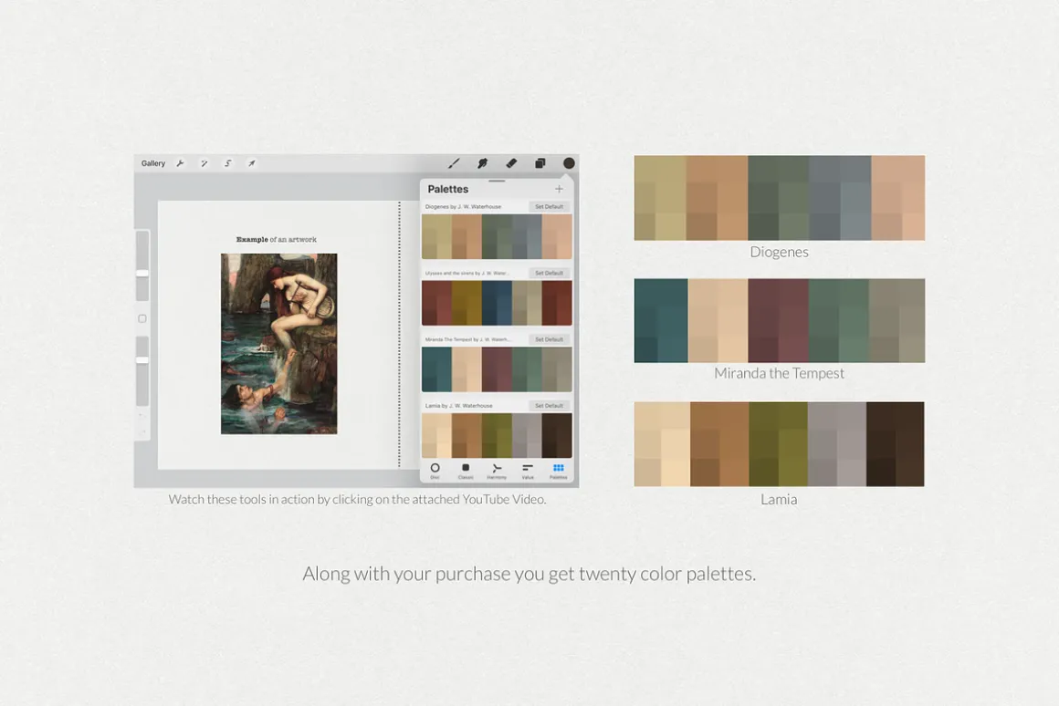 Waterhouse's Art Procreate Brushes