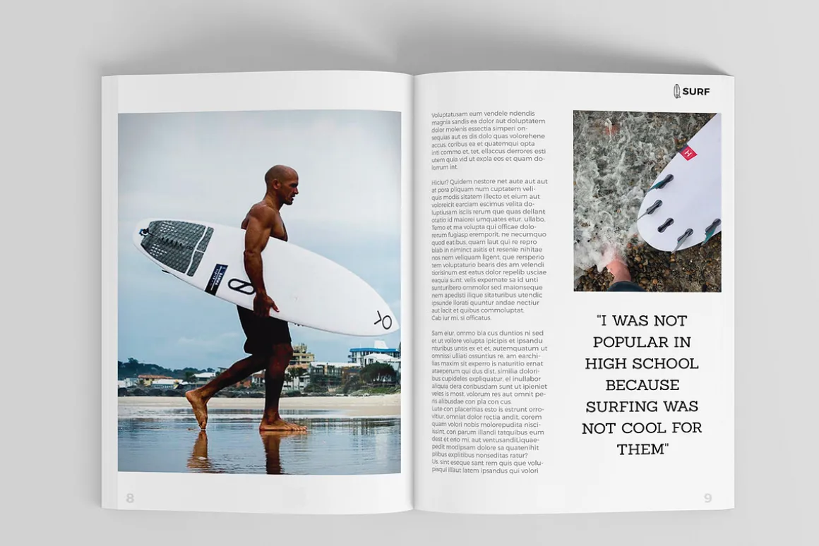 Watersports Magazine Template 32 pag
