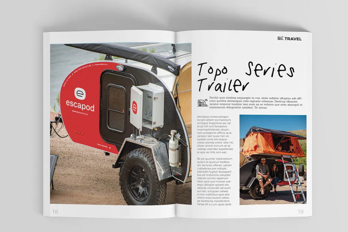 Watersports Magazine Template 32 pag