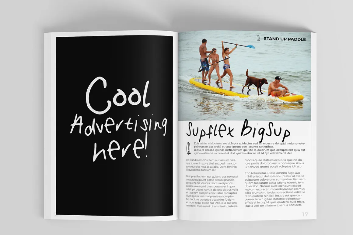 Watersports Magazine Template 32 pag
