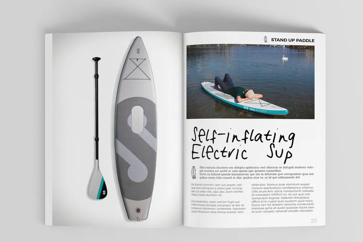Watersports Magazine Template 32 pag