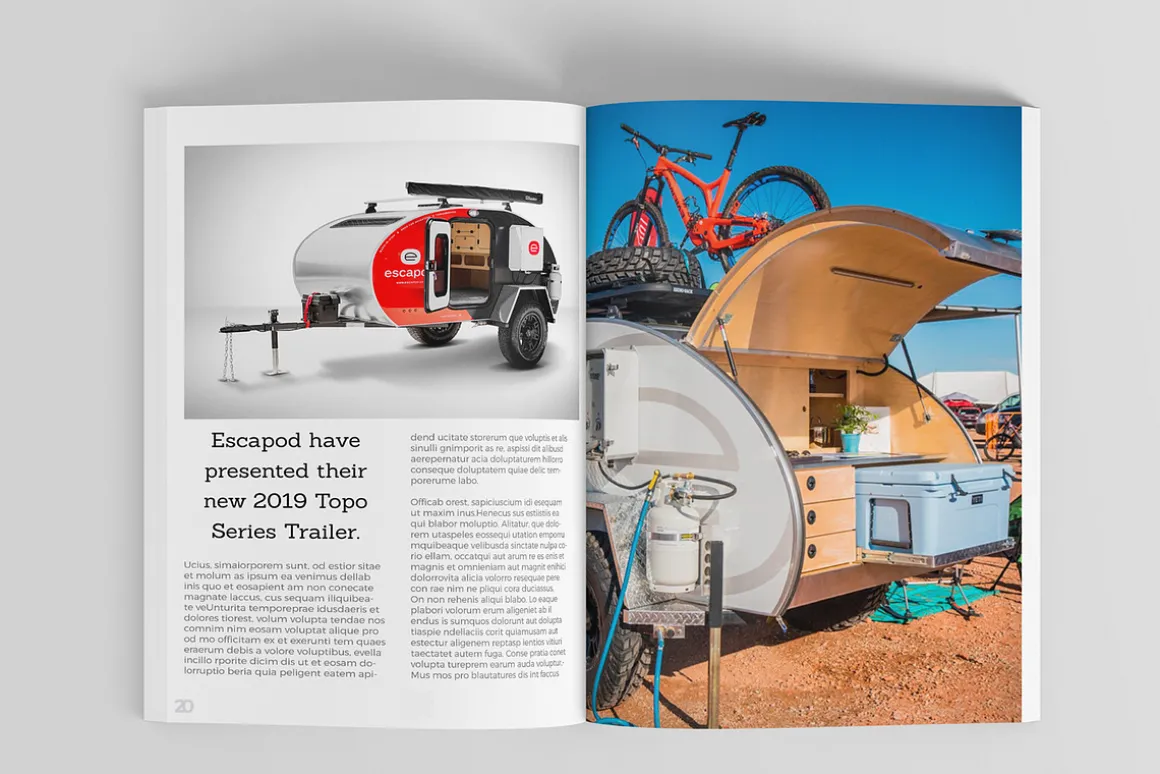 Watersports Magazine Template 32 pag