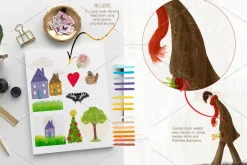 Waxy Crayons Procreate Brushes Kit