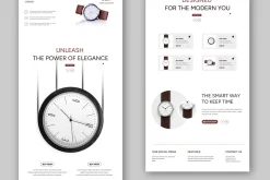 Website Landing Page Layout