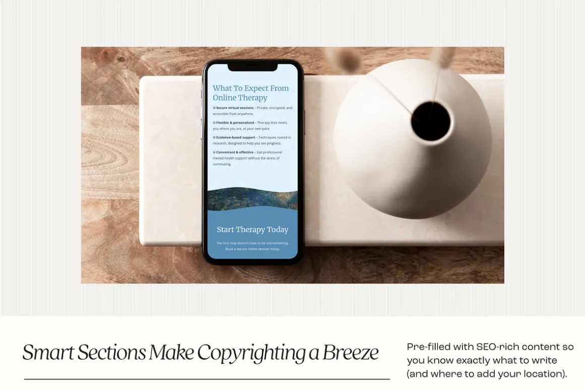 Website Template for Therapists