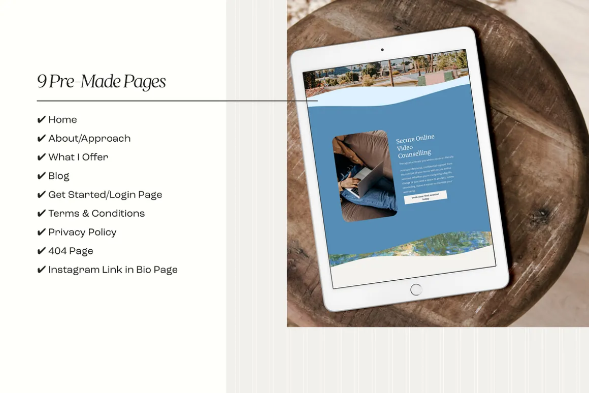 Website Template for Therapists