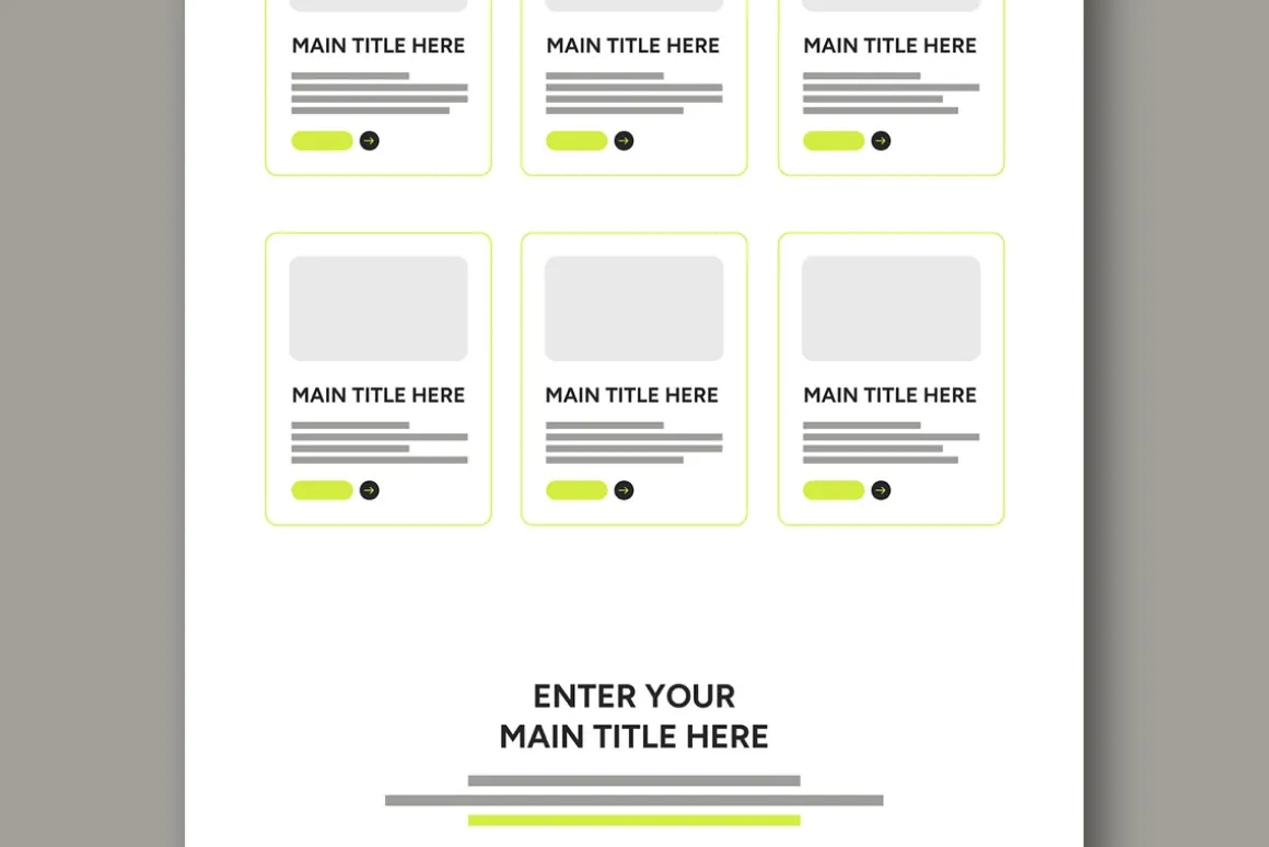 Website Wireframe Layout Template