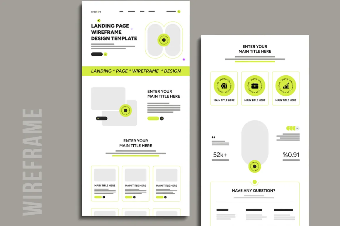 Website Wireframe Layout Template