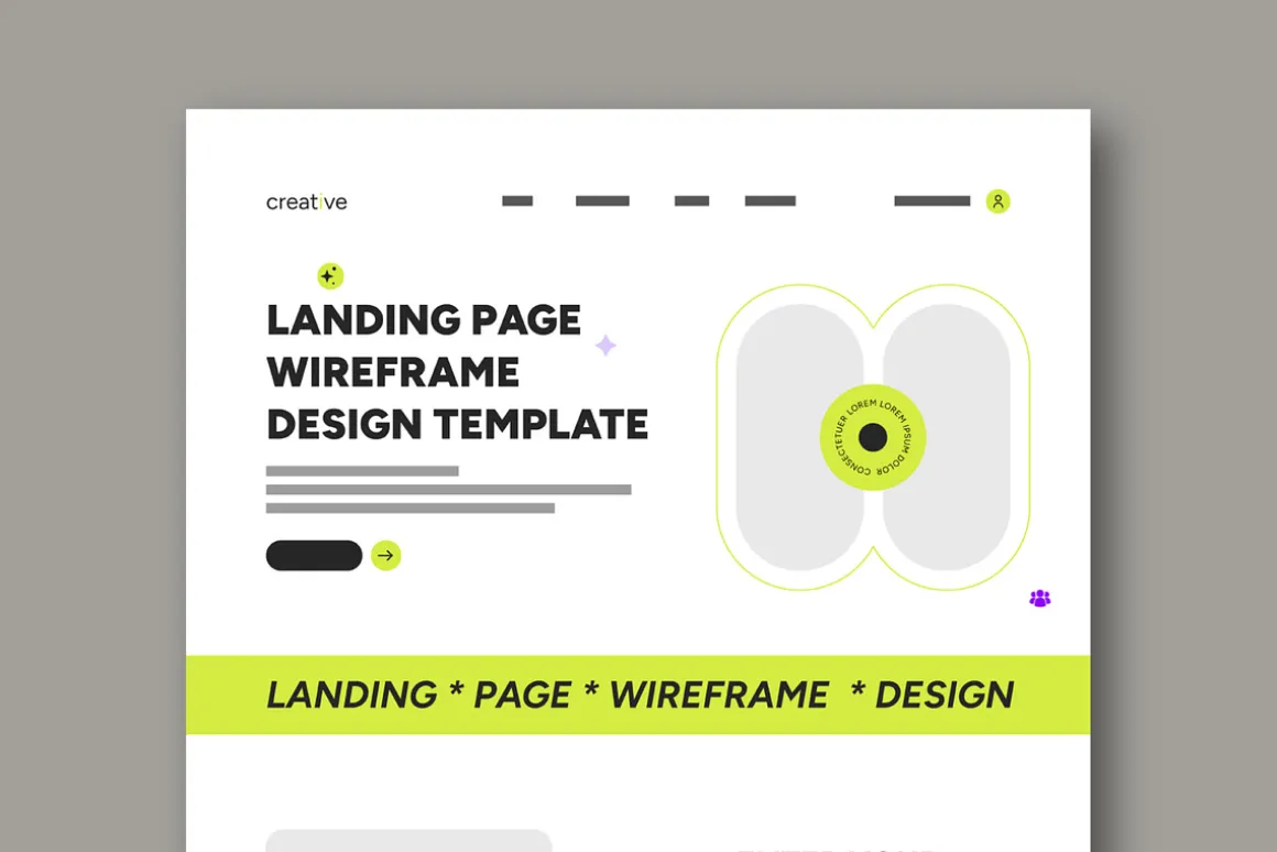 Website Wireframe Layout Template