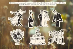 Wedding Collection: 66 Line Art Pack