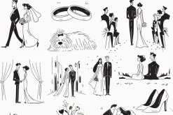 Wedding Collection: 66 Line Art Pack