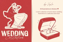 Wedding Collection: 66 Line Art Pack