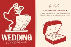 Wedding Collection: 66 Line Art Pack