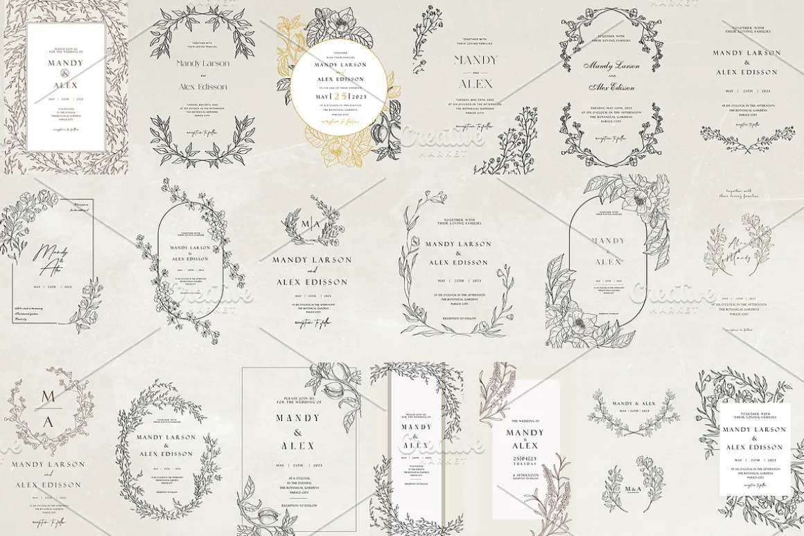 Wedding Invitations set