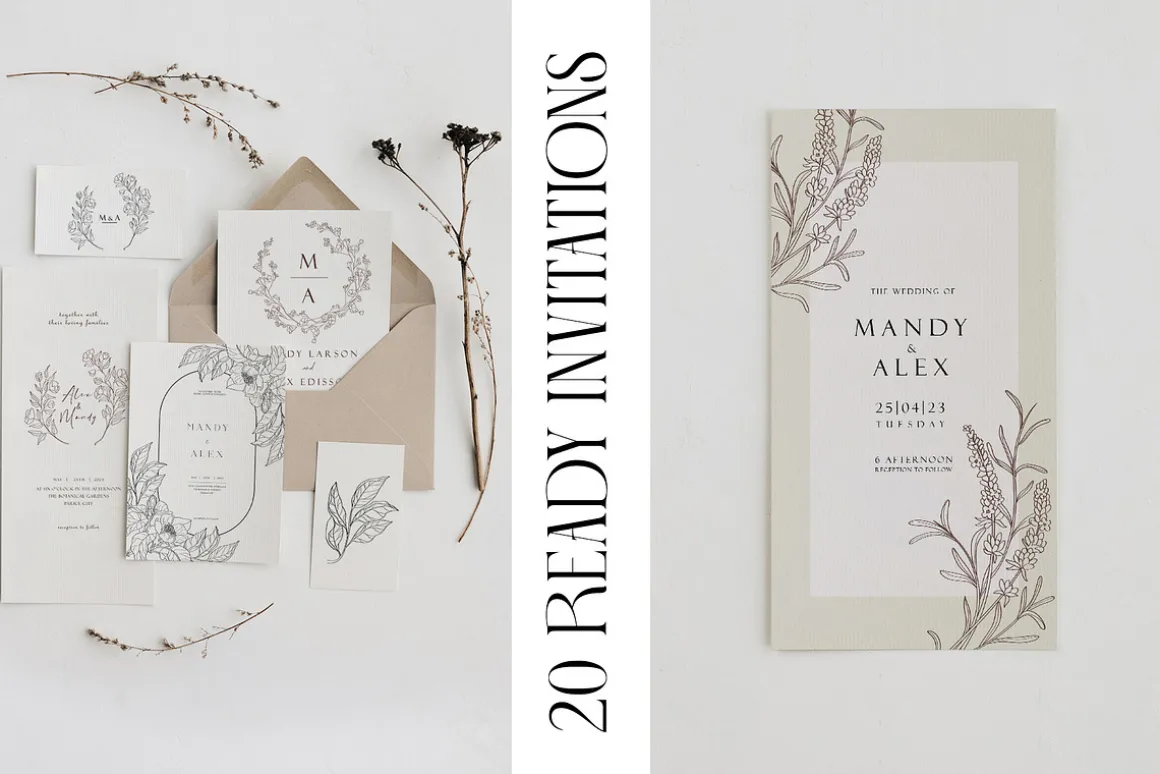 Wedding Invitations set