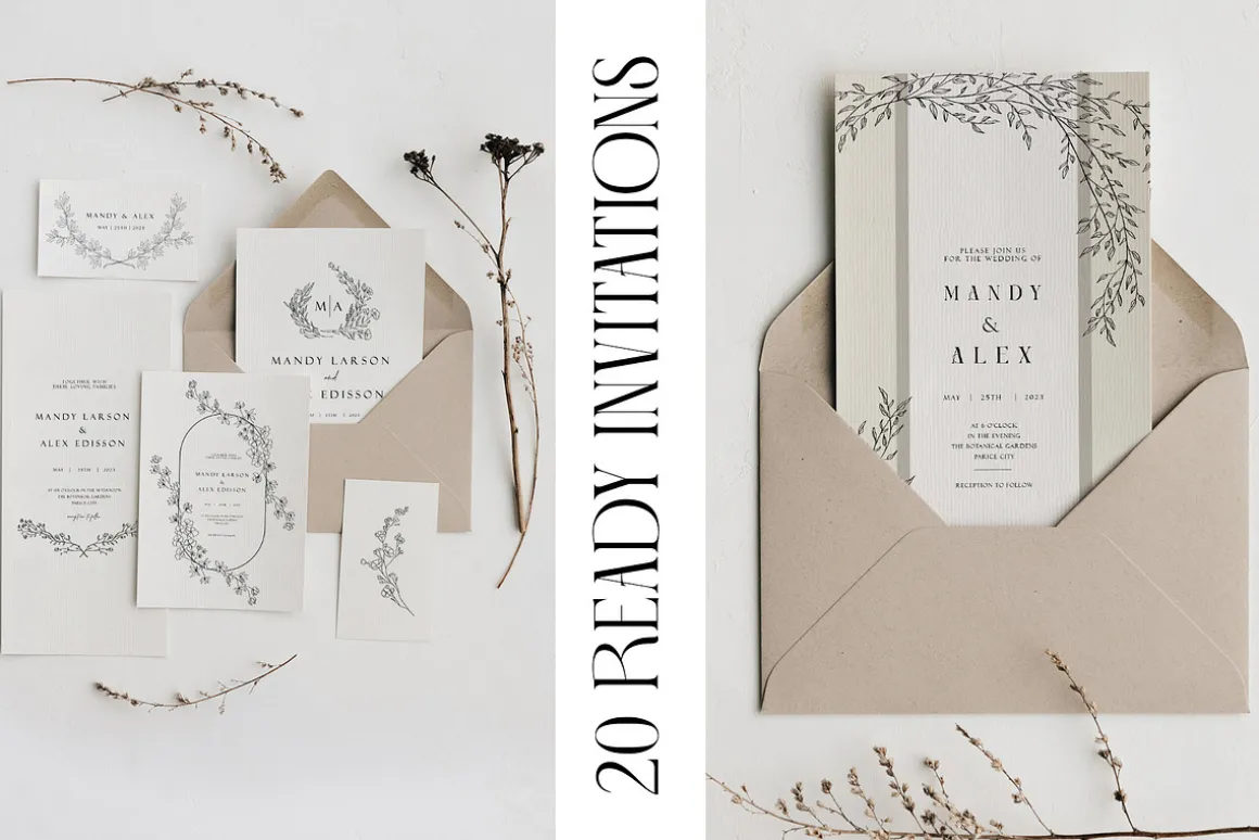 Wedding Invitations set