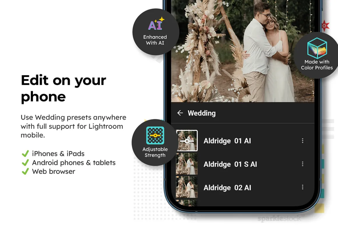 20 Wedding Lightroom Presets and LUT