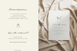 WEDDING line art illustrations