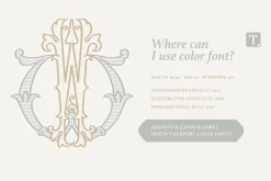 Wedding Monograms fonts set
