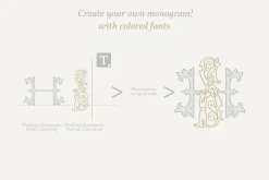 Wedding Monograms fonts set