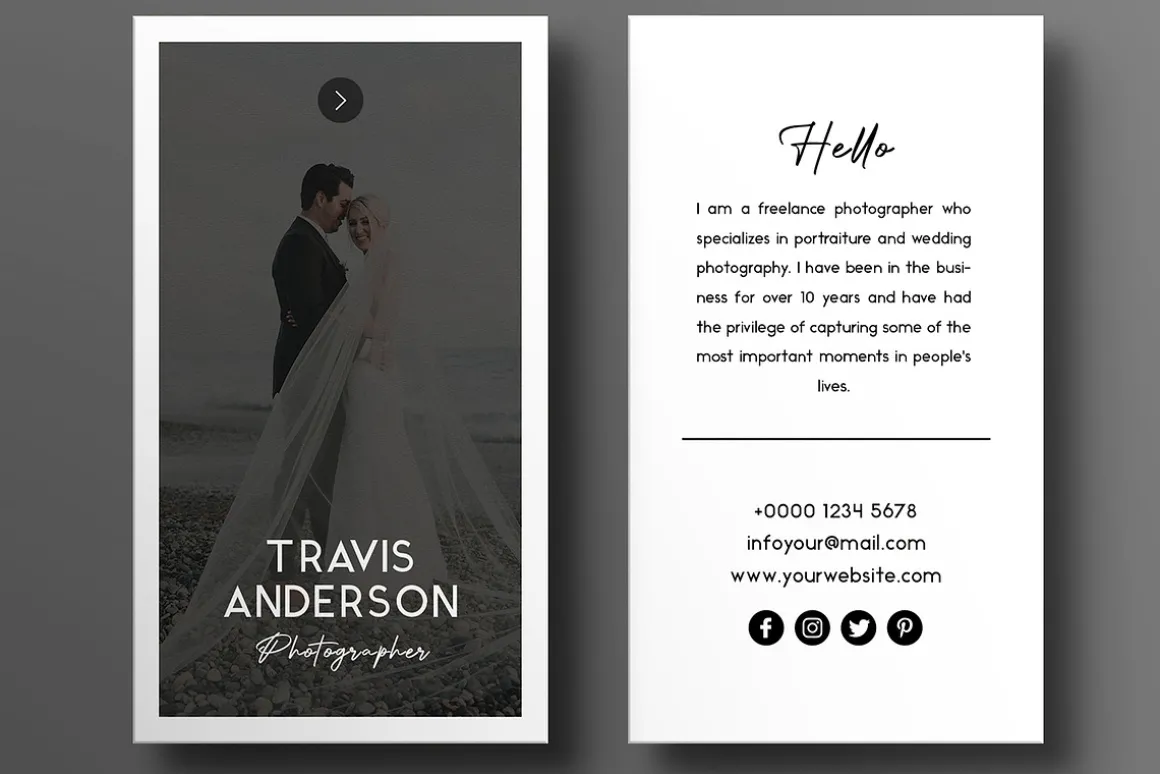 Wedding Photography Business Card