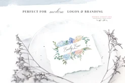 Wedding Watercolor Flowers Graphics