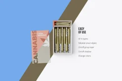 Weed Joint Cannabis Packaging 3 psd