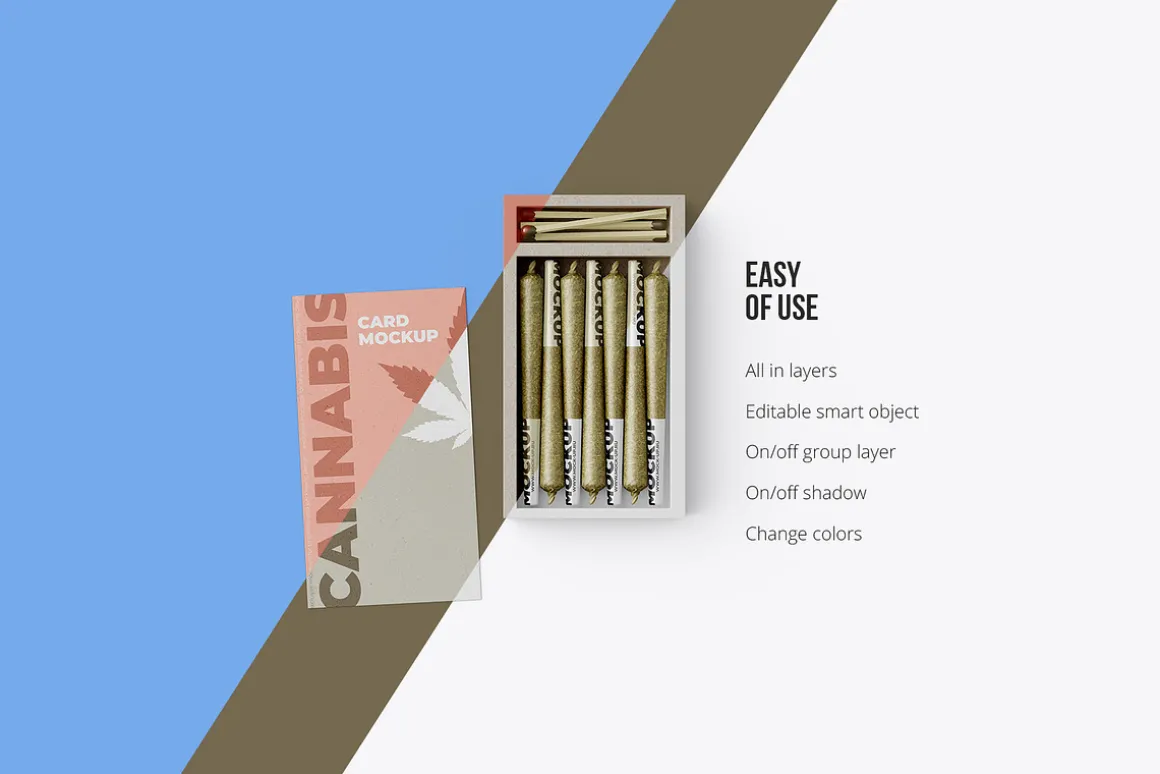 Weed Joint Cannabis Packaging 3 psd