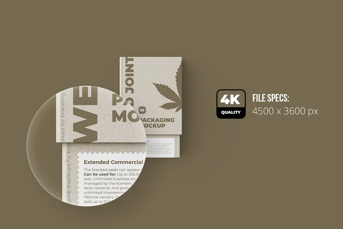Weed Joint Cannabis Packaging 3 psd