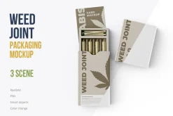 Weed Joint Cannabis Packaging 3 psd