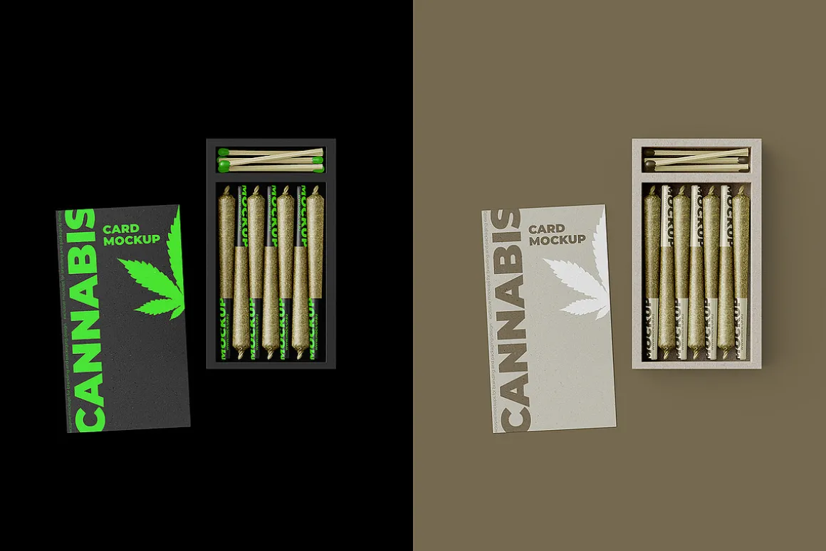 Weed Joint Cannabis Packaging 3 psd