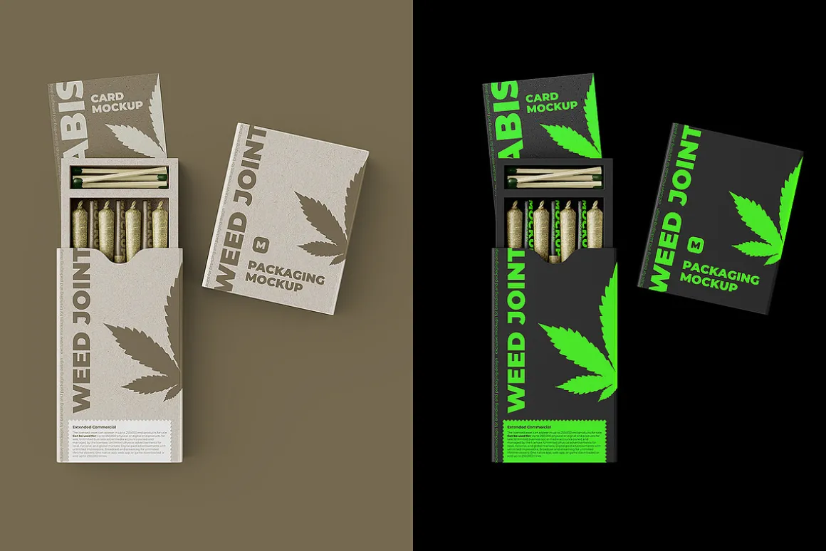 Weed Joint Cannabis Packaging 3 psd