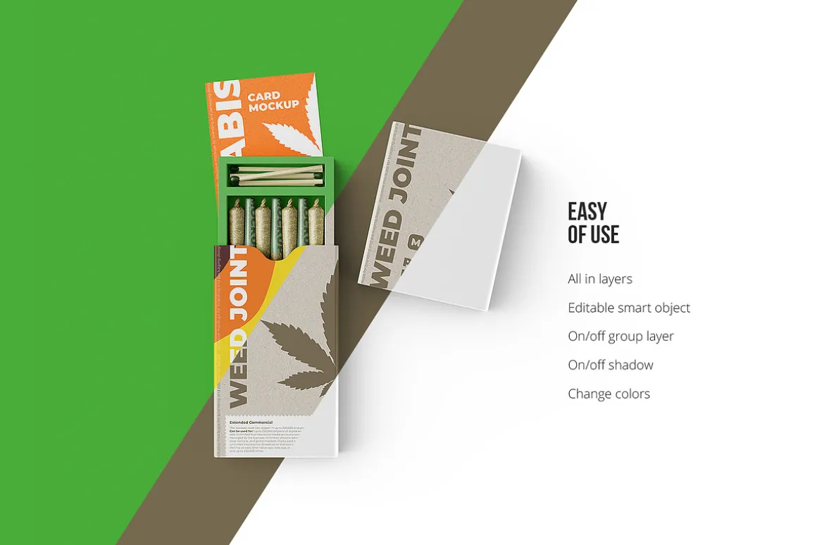 Weed Joint Cannabis Packaging 3 psd