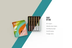 Weed Joint Cannabis Packaging. 5 psd