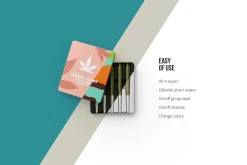 Weed Joint Cannabis Packaging. 5 psd