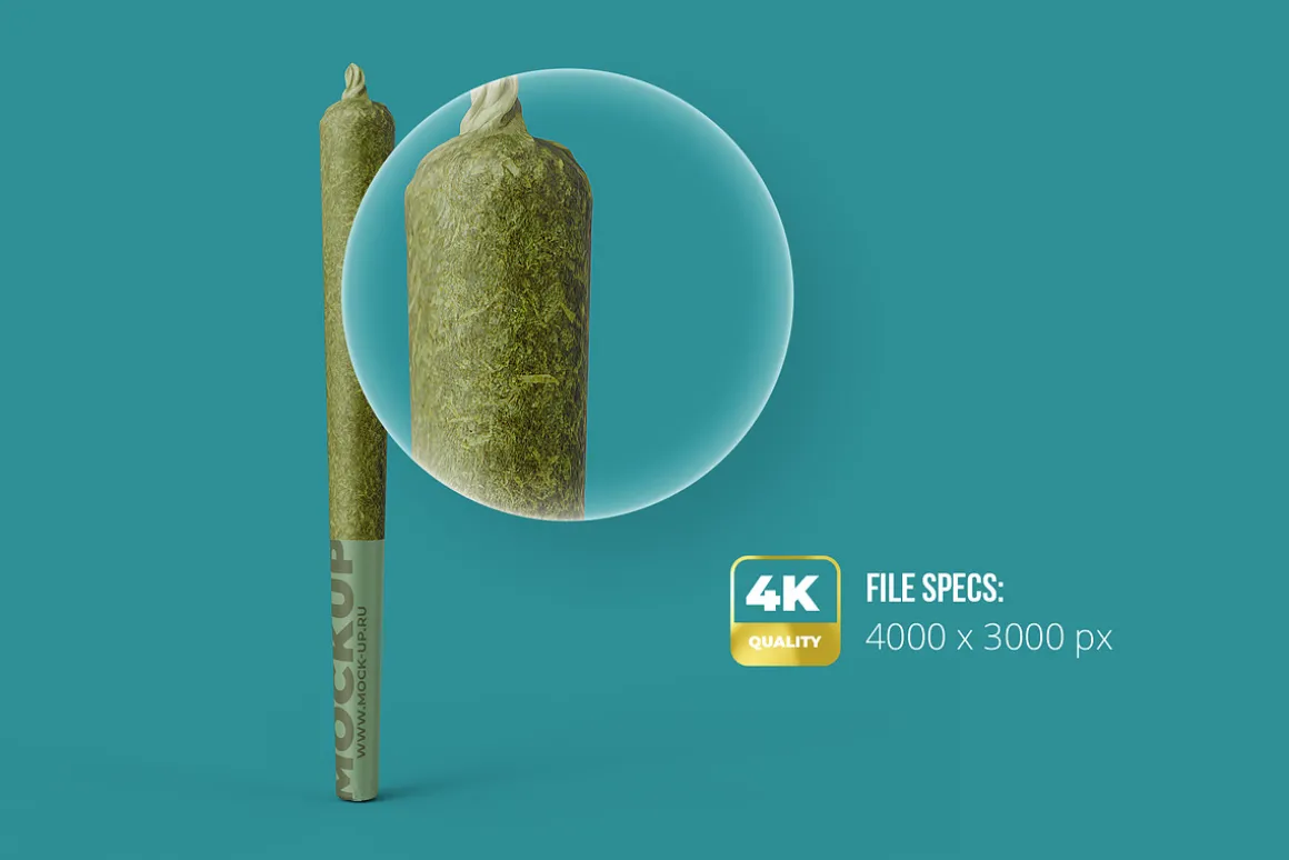 Weed Joint Cannabis Packaging. 5 psd