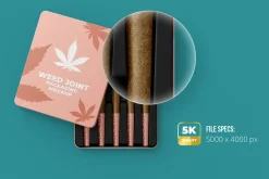 Weed Joint Cannabis Packaging. 5 psd