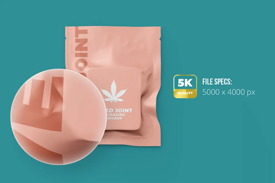 Weed Joint Cannabis Packaging. 5 psd