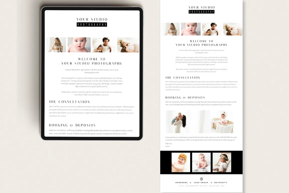 Welcome Email Template PSD