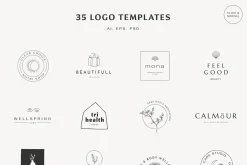 WELLNESS Logos & Doodles Bundle