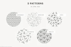 WELLNESS Logos & Doodles Bundle
