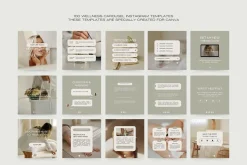 100 Wellness Carousel Templates