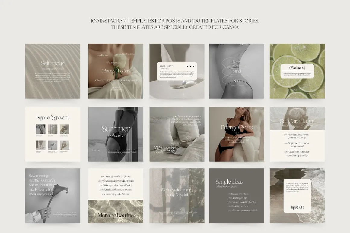 1300 Wellness Instagram Templates