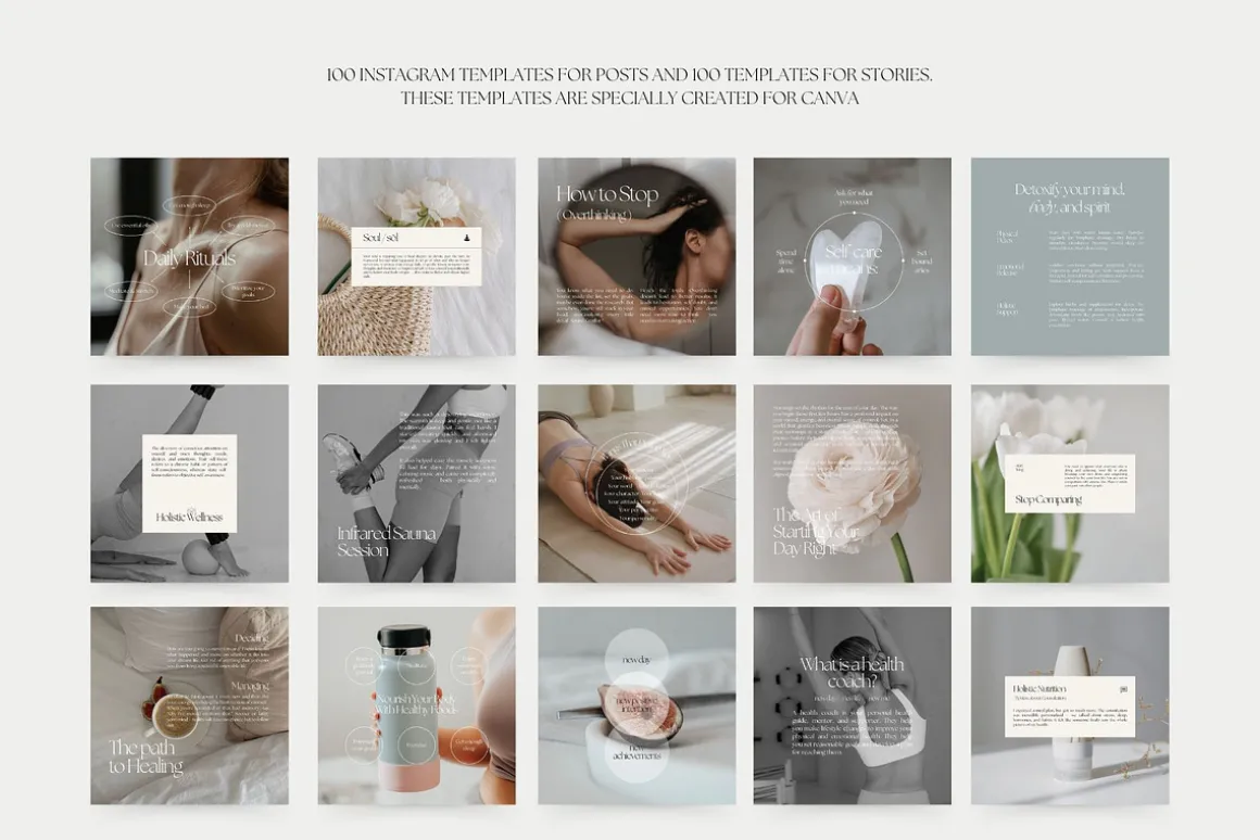 1300 Wellness Instagram Templates